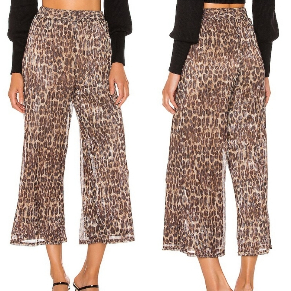 Lovers + Friends | Hank Metallic Leopard Pant NWT